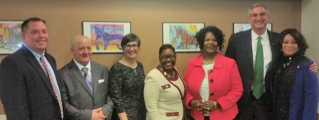 CSH Indiana's Lori Phillips-Steele joins Gary Mayor Freeman-Wilson at NWI Veterans Village