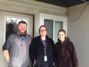 Lyla Ryckman Green, an Intensive Case Manager with the Washtenaw FUSE programFeatured with two of her co-workers who are also a part of the FUSE team with coworkers Diana Clifford, Outreach Coordinator (rt), and Shane Kirk, ICM (lft)