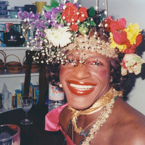 A photo of transgender icon Marsha P. Johnson