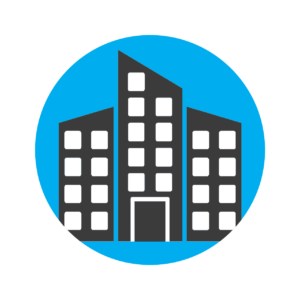 An icon of an apartment building