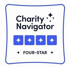 digital graphic of four star rating by Charity Navigator